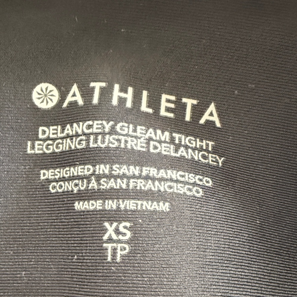 Athleta Delancey Gleam Tight w/back pockets NWT - Picture 7 of 11